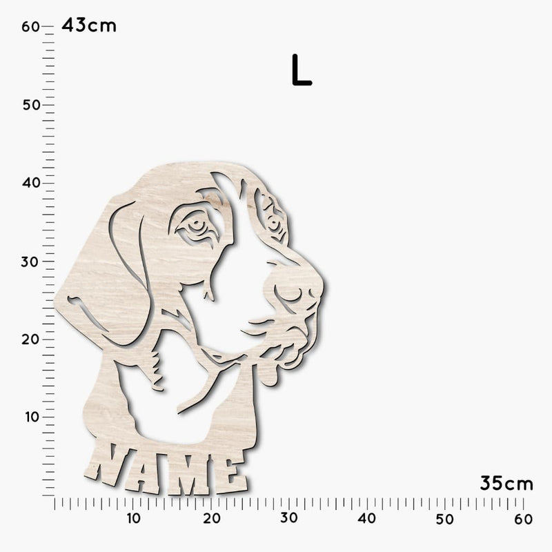 Haustiere Dekolicht "Bayrischer Gebirgsschweißhund" | personalisierbar