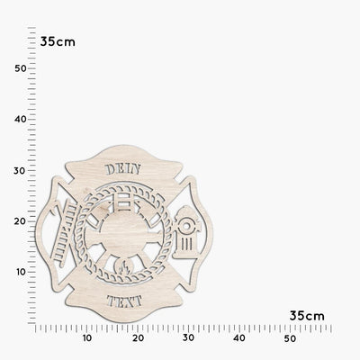 Feuerwehr Schild, Feuerwehrmann Deko, Wanddeko für Kinder, Erwachsene, Holzdeko 