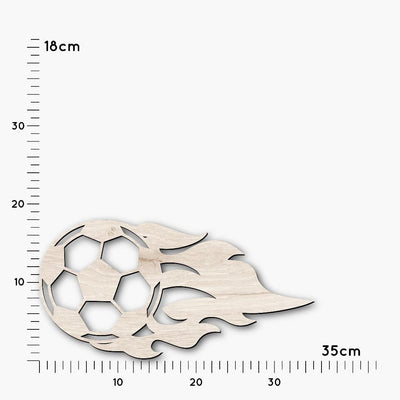 Hobby & Beruf Fußball Dekolicht "Brennender Ball"