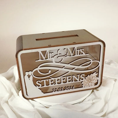 Hochzeit&Liebe Wedding Box "Mr.&Mrs." für Briefe | personalisierbar