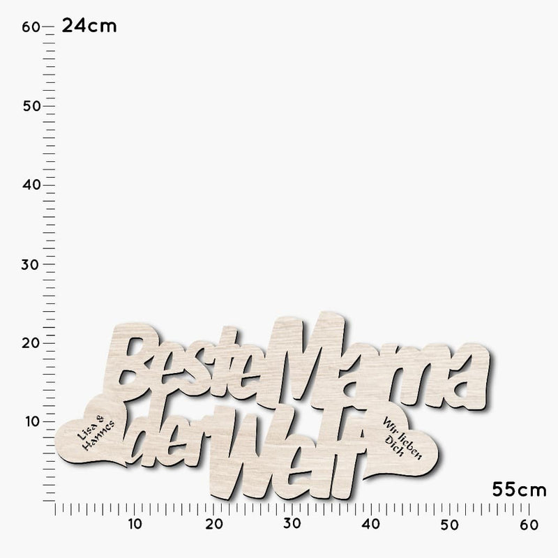 Muttertag Dekolicht "Beste Mama der Welt" | personalisierbar