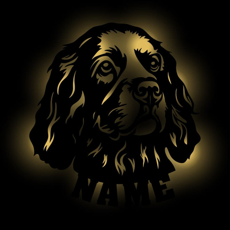 Haustiere Dekolicht "Spaniel" | personalisierbar