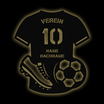 Hobby & Beruf Fußball Dekolicht "Vereins Trikot" | personalisierbar